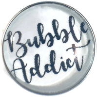 Scuba Diver Bubble Addict in Black 18MM - 20MM Fashion Snap Jewelry Snap Charm