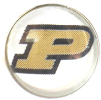 Purdue Boilermakers College Logo Fashion Snap Jewelry University Snap Charm