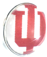 Indiana University IU College Logo Fashion Snap Jewelry University Snap Charm