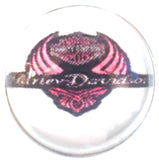 Harley Davidson Motorcycle Pink Wings & Shield Biker Babe 18MM - 20MM Snap Charm for Snap Jewelry