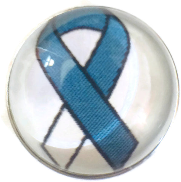 Cancer Ribbon Cervical Cancer Fashion Snap Jewelry Charm
