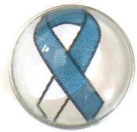 Cancer Ribbon Cervical Cancer Fashion Snap Jewelry Charm