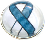 Cancer Ribbon Cervical Cancer Fashion Snap Jewelry Charm