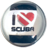 I Love Scuba 18MM - 20MM Fashion Snap Jewelry Snap Charm