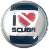 I Love Scuba 18MM - 20MM Fashion Snap Jewelry Snap Charm