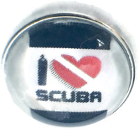 I Love Scuba 18MM - 20MM Fashion Snap Jewelry Snap Charm