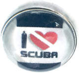 I Love Scuba 18MM - 20MM Fashion Snap Jewelry Snap Charm