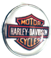 Harley Davidson Motorcycle Biker Babe 18MM - 20MM Snap Charm for Snap Jewelry