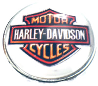 Harley Davidson Motorcycle Biker Babe 18MM - 20MM Snap Charm for Snap Jewelry
