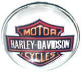 Harley Davidson Motorcycle Biker Babe 18MM - 20MM Snap Charm for Snap Jewelry
