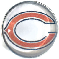 Fashion Snap Jewelry NFL Logo Chicago Bears Snap Charm