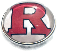 Rutgers Scarlet Knights College Logo Fashion Snap Jewelry University Snap Charm