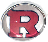 Rutgers Scarlet Knights College Logo Fashion Snap Jewelry University Snap Charm
