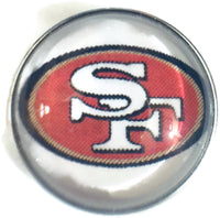 Fashion Snap Jewelry NFL Logo San Francisco 49ers Snap Charm