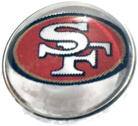Fashion Snap Jewelry NFL Logo San Francisco 49ers Snap Charm