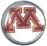 U of M University of Minnesota College Logo Fashion Snap Jewelry University Snap Charm