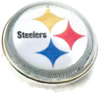 NFL Logo Pittsburgh Steelers Football Fan Team Spirit 18MM - 20MM Fashion Snap Charm