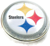 NFL Logo Pittsburgh Steelers Football Fan Team Spirit 18MM - 20MM Fashion Snap Charm