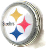 NFL Logo Pittsburgh Steelers Football Fan Team Spirit 18MM - 20MM Fashion Snap Charm