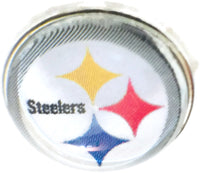 NFL Logo Pittsburgh Steelers Football Fan Team Spirit 18MM - 20MM Fashion Snap Charm