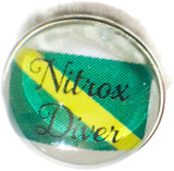 Nitrox Diver Scuba Diver Nitrox Flag 18MM - 20MM Fashion Snap Jewelry Snap Charm