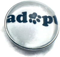 Adopt Pet Adoption 18MM - 20MM Fashion Snap Jewelry Snap Charm
