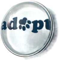 Adopt Pet Adoption 18MM - 20MM Fashion Snap Jewelry Snap Charm