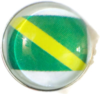 Scuba Diver Nitrox Flag 18MM - 20MM Fashion Snap Jewelry Snap Charm