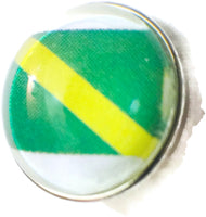 Scuba Diver Nitrox Flag 18MM - 20MM Fashion Snap Jewelry Snap Charm