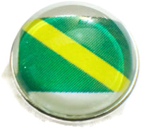 Scuba Diver Nitrox Flag 18MM - 20MM Fashion Snap Jewelry Snap Charm