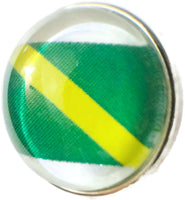 Scuba Diver Nitrox Flag 18MM - 20MM Fashion Snap Jewelry Snap Charm