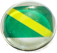 Scuba Diver Nitrox Flag 18MM - 20MM Fashion Snap Jewelry Snap Charm
