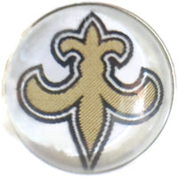 Fashion Snap Jewelry NFL Logo New Orleans Saints Snap Charm