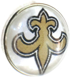 Fashion Snap Jewelry NFL Logo New Orleans Saints Snap Charm