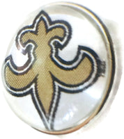 Fashion Snap Jewelry NFL Logo New Orleans Saints Snap Charm