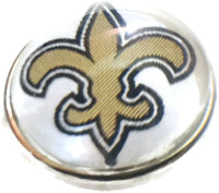 Fashion Snap Jewelry NFL Logo New Orleans Saints Snap Charm