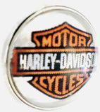 Harley Davidson Motorcycle 2 Biker Babe Large 18MM - 20MM Snap Charm for Snap Jewelry
