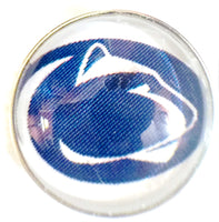 Penn State University College Logo 15" Necklace with Extra 18MM - 20 MM Snap Jewelry Charm