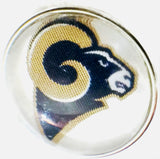 Fashion Snap Jewelry NFL Logo Los Angeles Rams Snap Charm