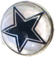 Fashion Snap Jewelry NFL Logo Dallas Cowboys Snap Charm