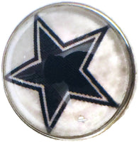 Fashion Snap Jewelry NFL Logo Dallas Cowboys Snap Charm