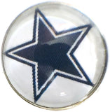 Fashion Snap Jewelry NFL Logo Dallas Cowboys Snap Charm