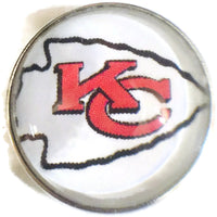 Fashion Snap Jewelry NFL Logo Kansas City Chiefs Snap Charm