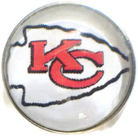 Fashion Snap Jewelry NFL Logo Kansas City Chiefs Snap Charm
