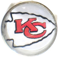 Fashion Snap Jewelry NFL Logo Kansas City Chiefs Snap Charm