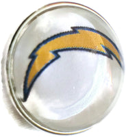Fashion Snap Jewelry NFL Logo San Diego Chargers Snap Charm
