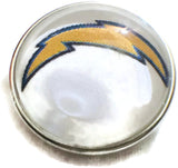Fashion Snap Jewelry NFL Logo San Diego Chargers Snap Charm