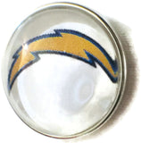 Fashion Snap Jewelry NFL Logo San Diego Chargers Snap Charm