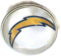 Fashion Snap Jewelry NFL Logo San Diego Chargers Snap Charm