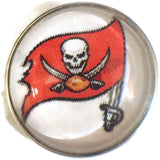 Fashion Snap Jewelry NFL Logo Tampa Bay Buccaneers Snap Charm